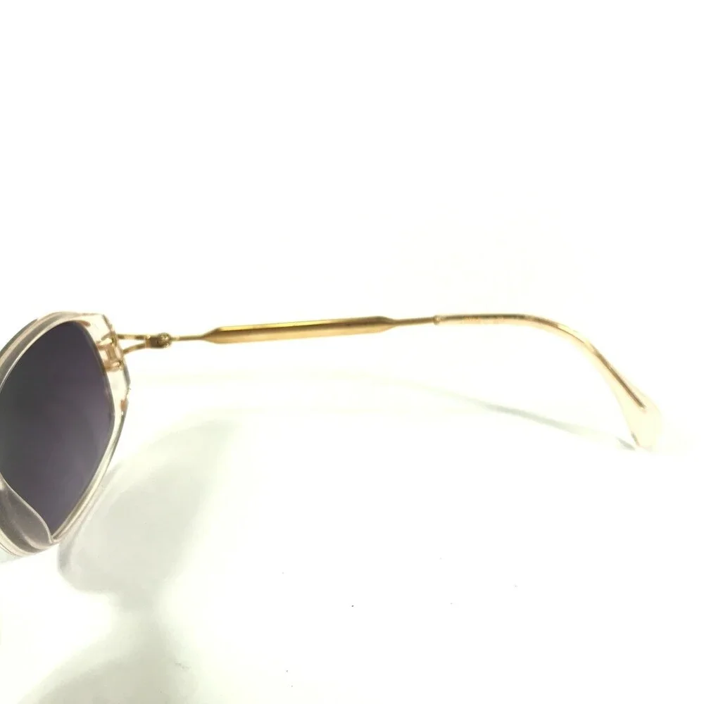 Daniel Swarovski Sunglasses S033 /20 Clear Pink Purple Crystals w Purple Lenses